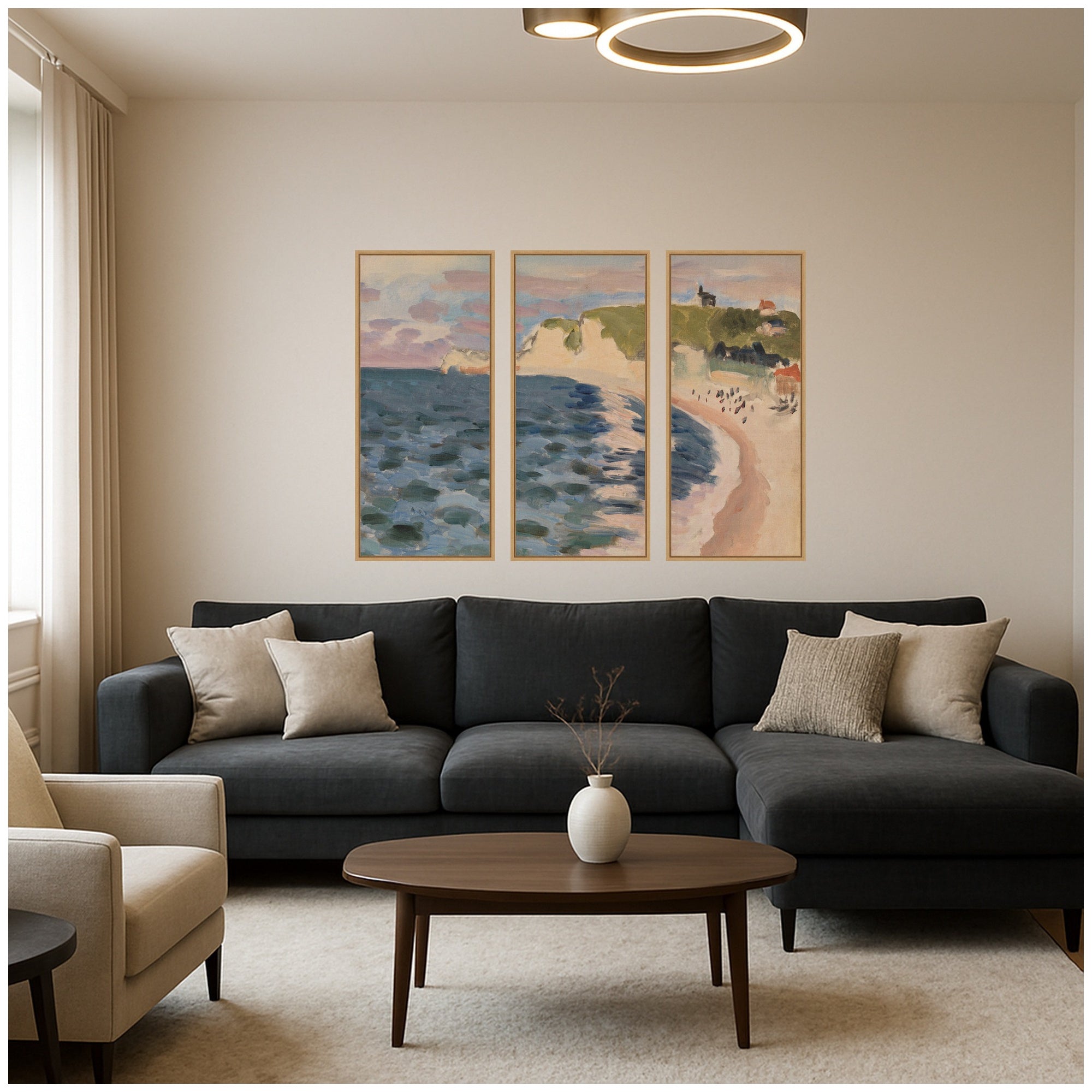 Art Set Sylvie Natural 3 Piece Set 18x40 6