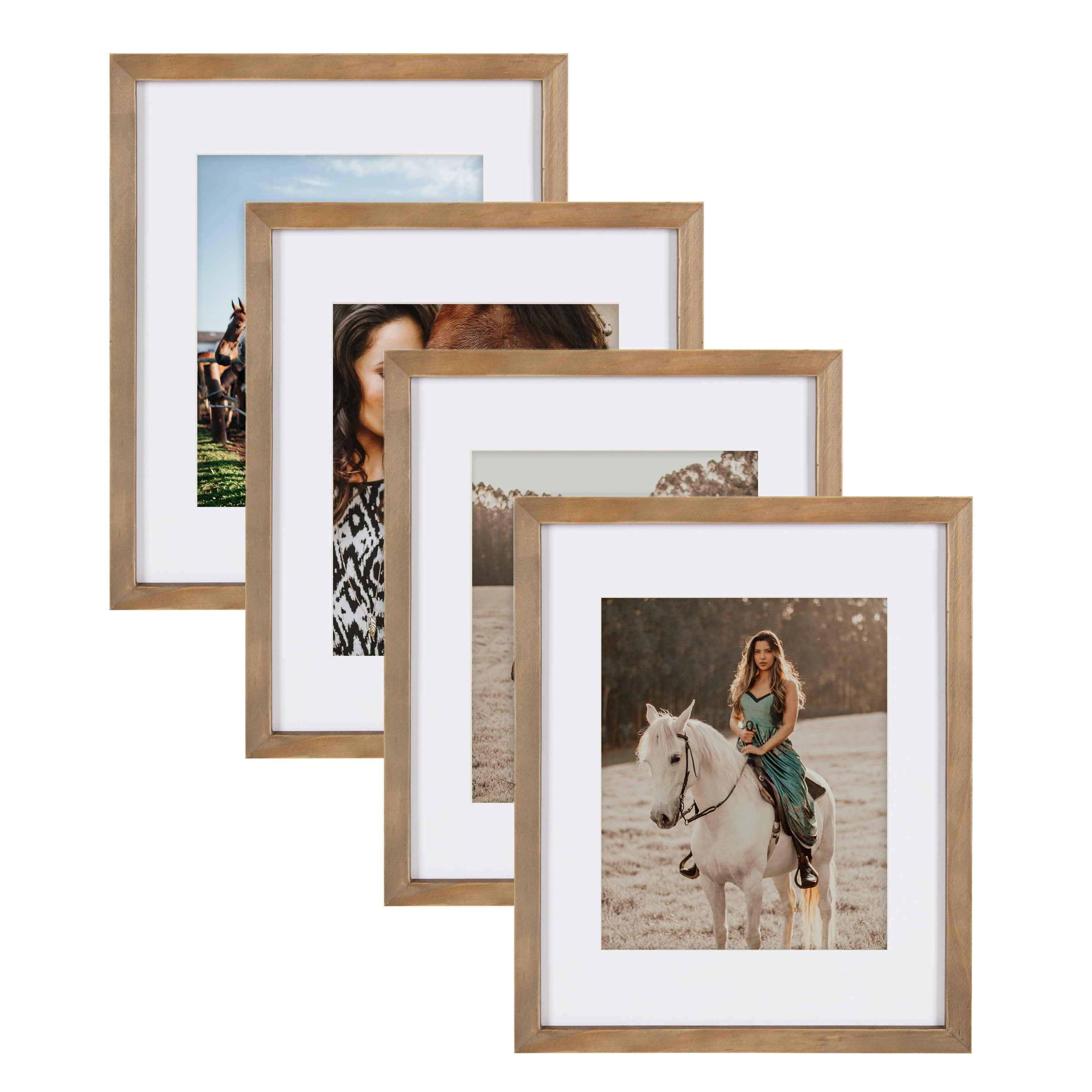 Wall Frame Rustic Brown 11x14 matted to 8x10 1