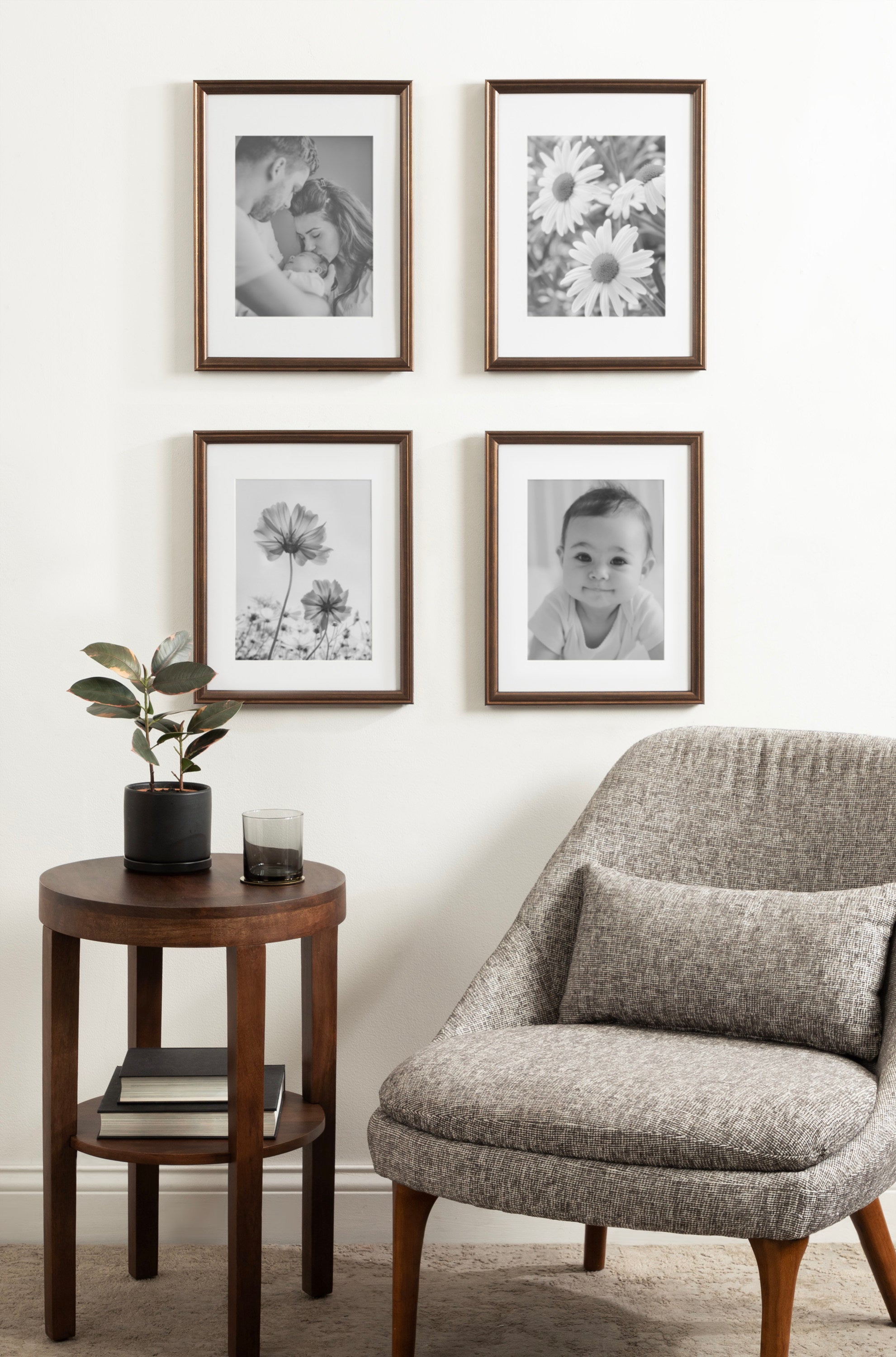 Wall Frame Bronze 11x14 matted to 8x10 7