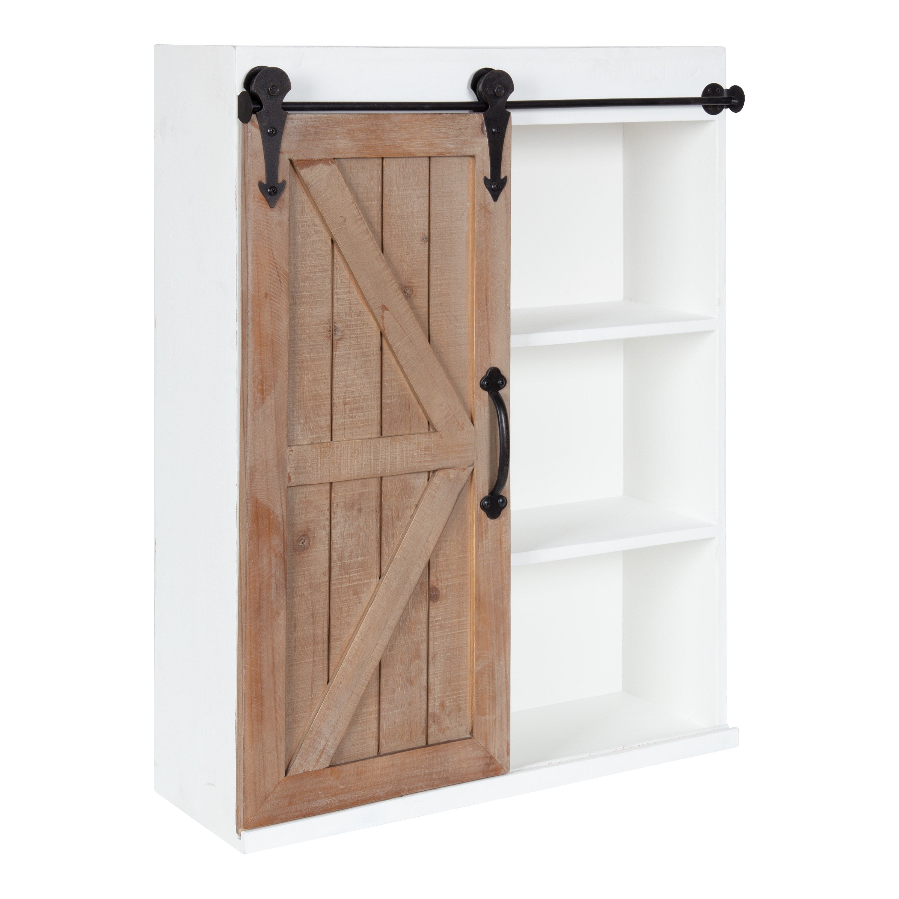 Cabinet White Rustic Brown 22x28 1
