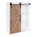 Cabinet White Rustic Brown 22x28 1