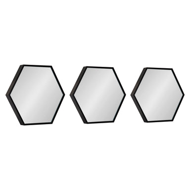 Mirror Set Black 3 Piece 14x16 1