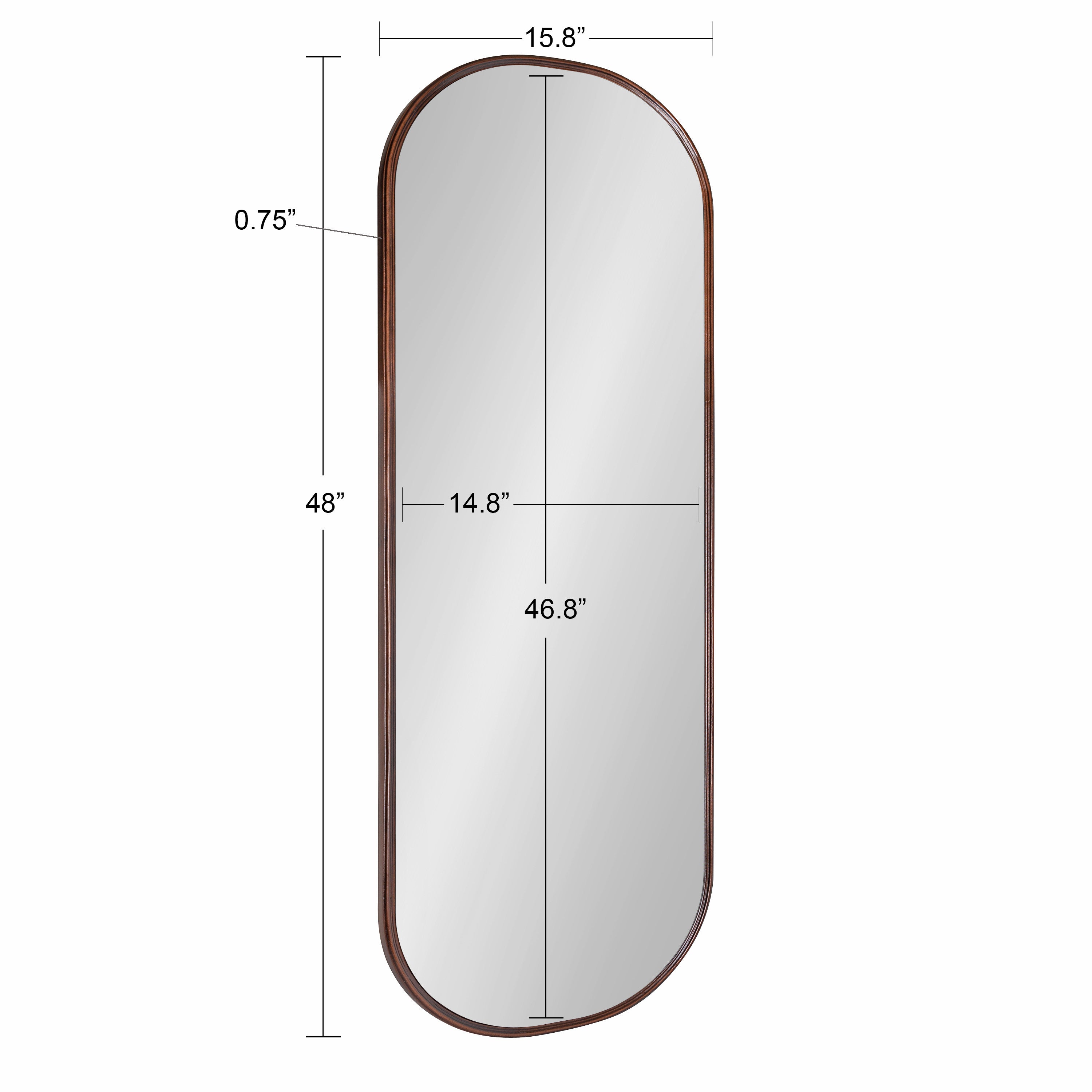 Full Length Mirror Bronze 16x48 5