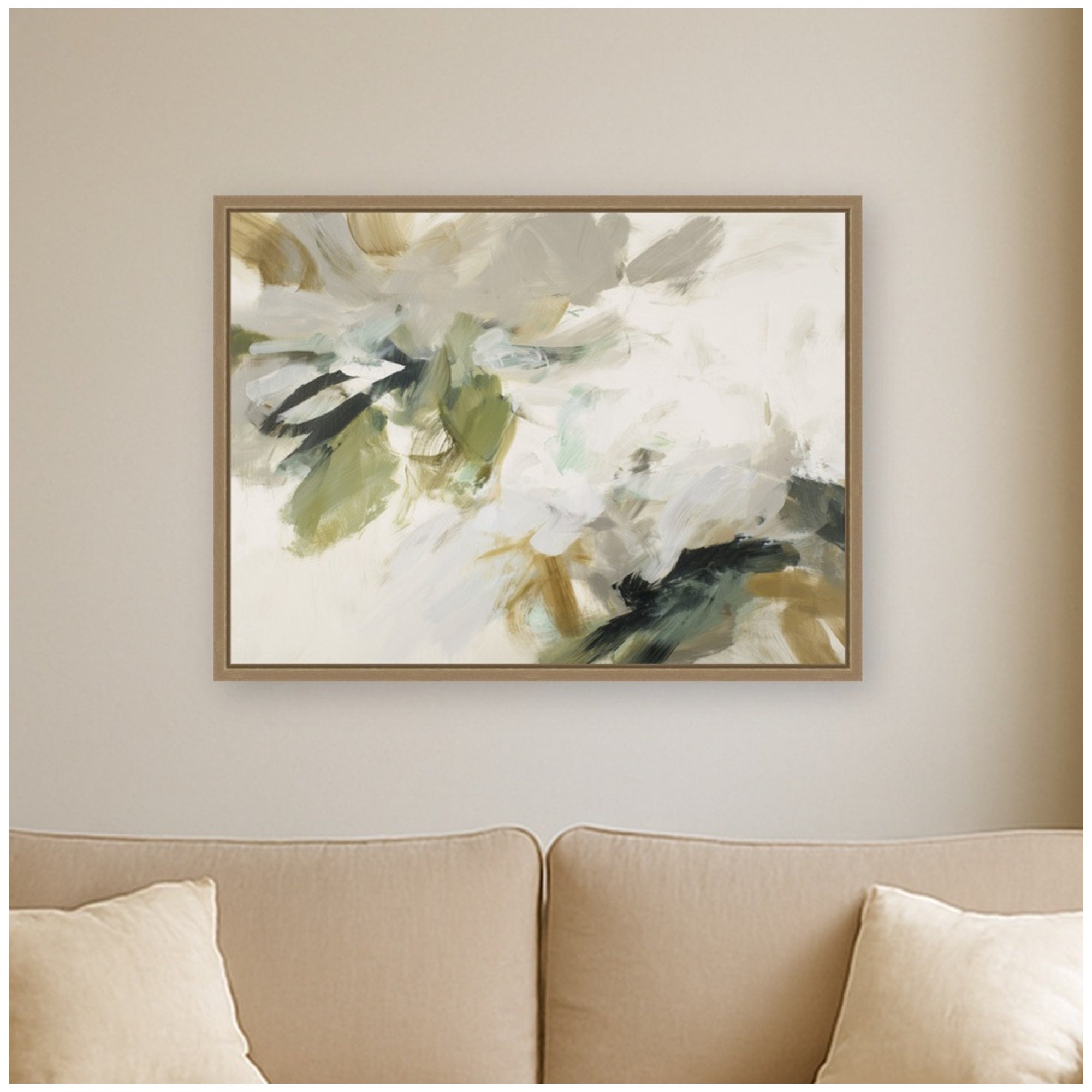 Framed Canvas Sylvie Dark Gold 24x18 5