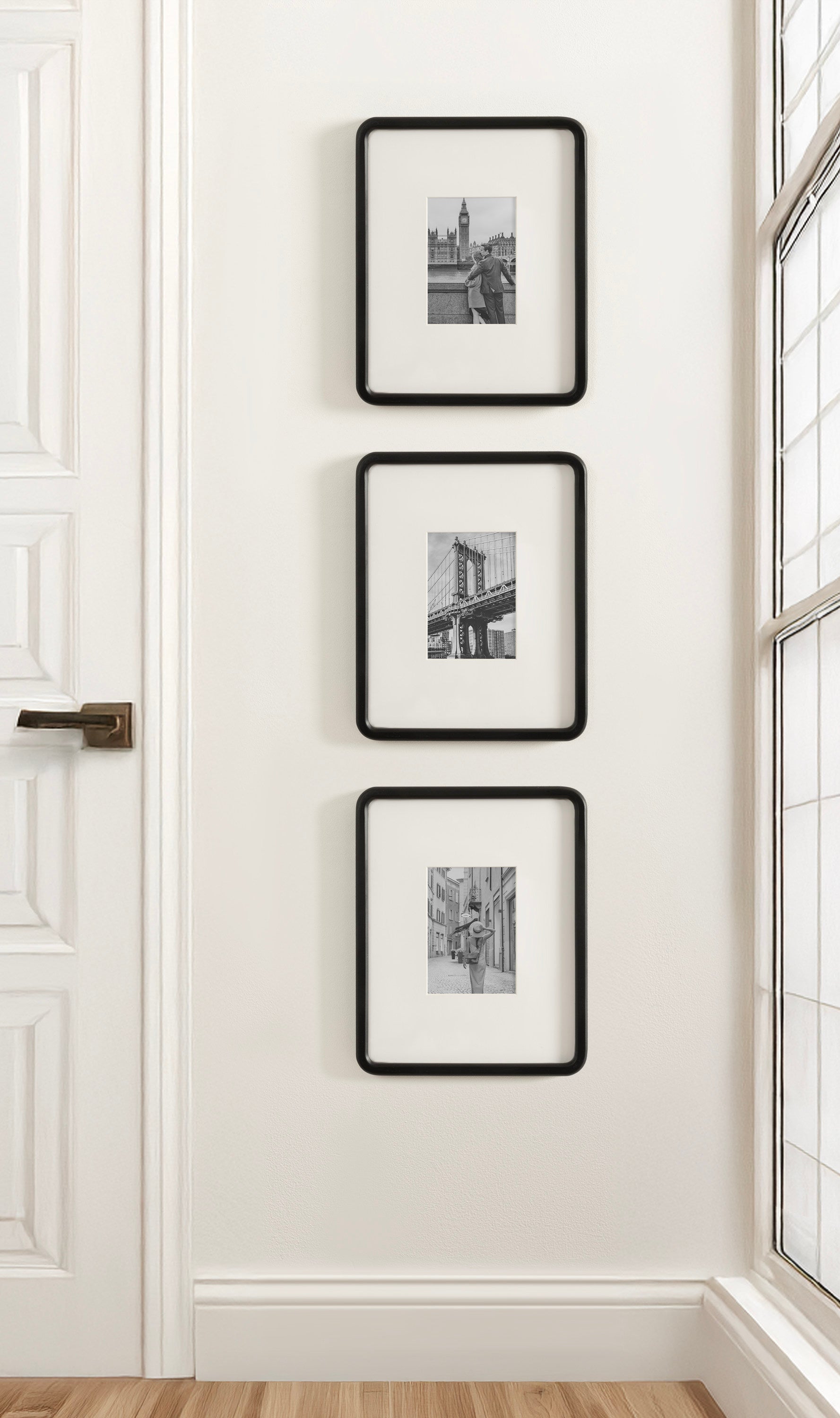 Wall Frame 11x14 matted to 5x7 Black 7