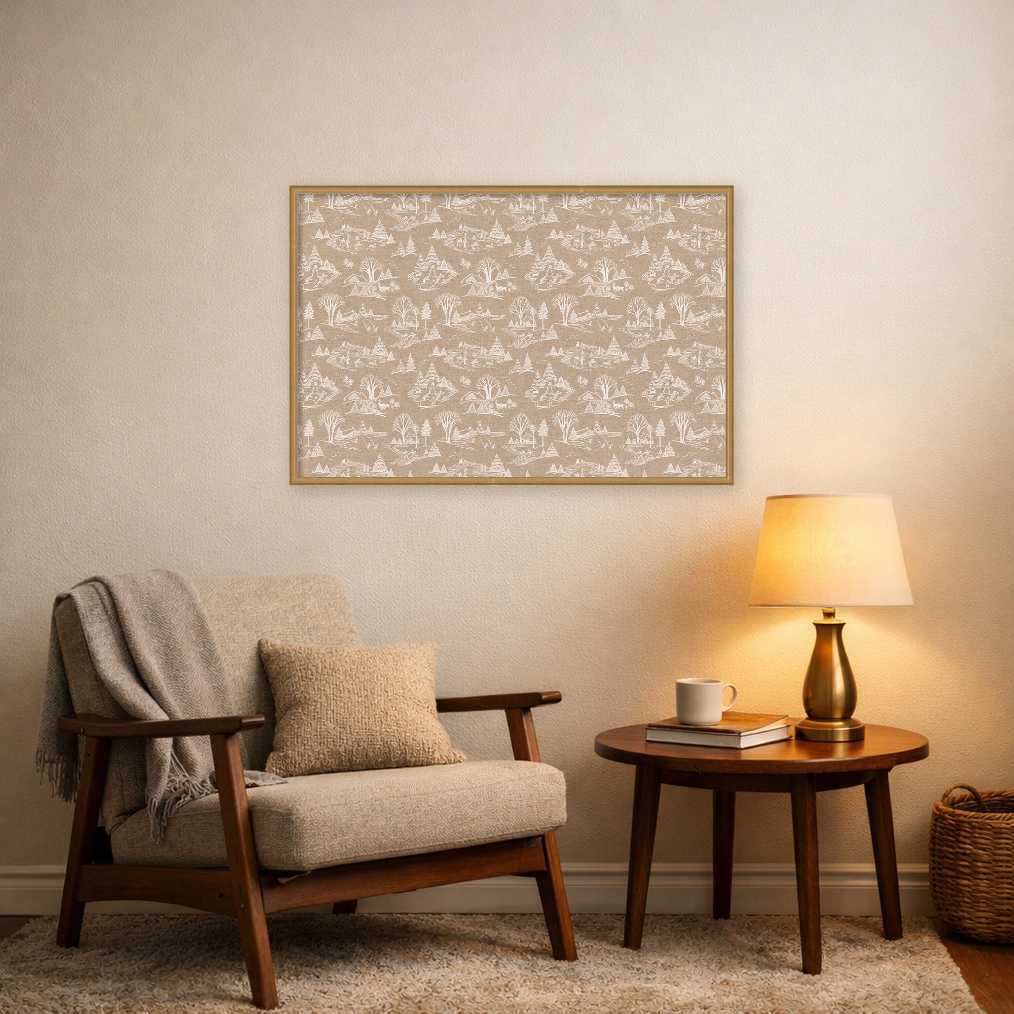 Magnetic Canvas Edith Gold 37x25 6