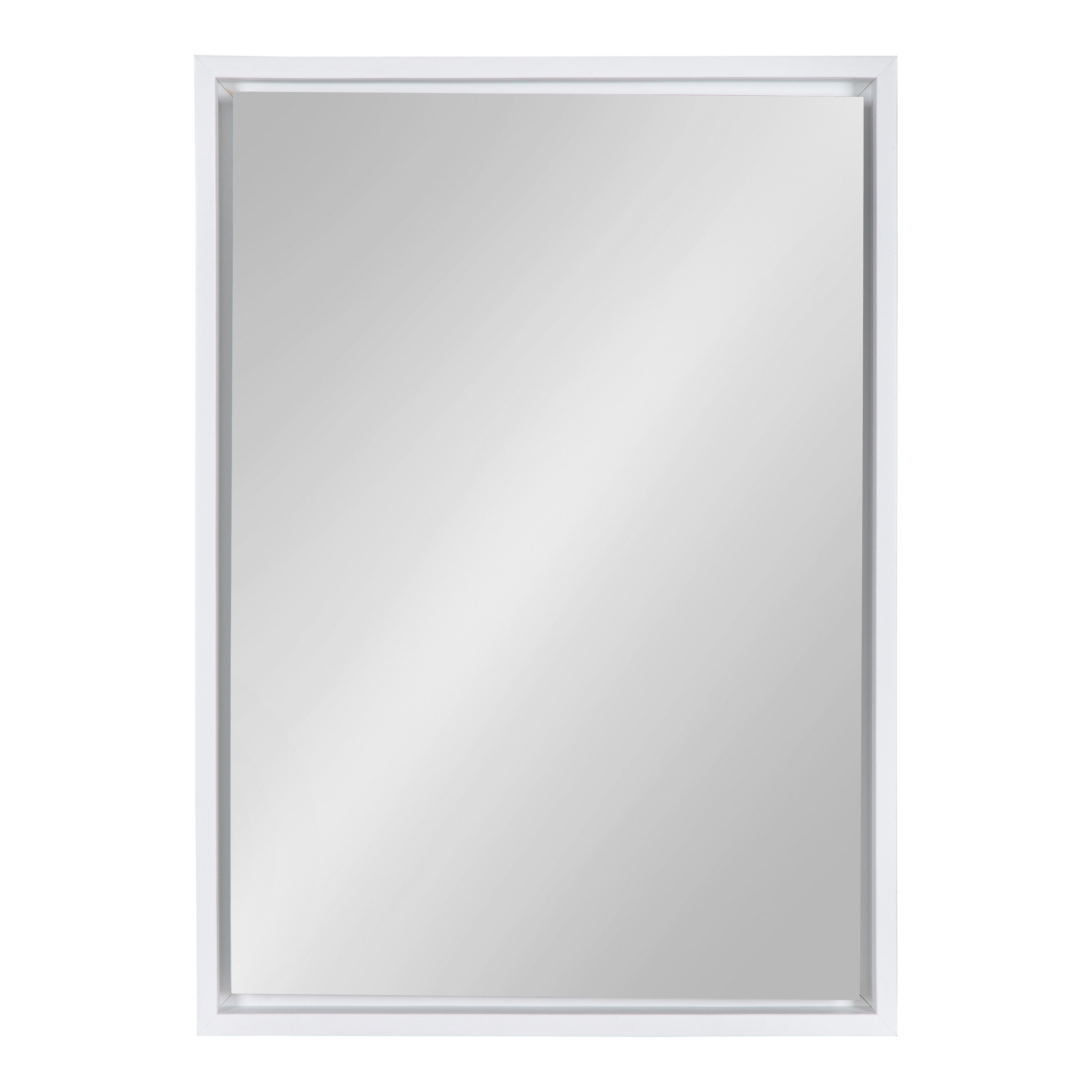 Rectangle Mirror White 18x24 2