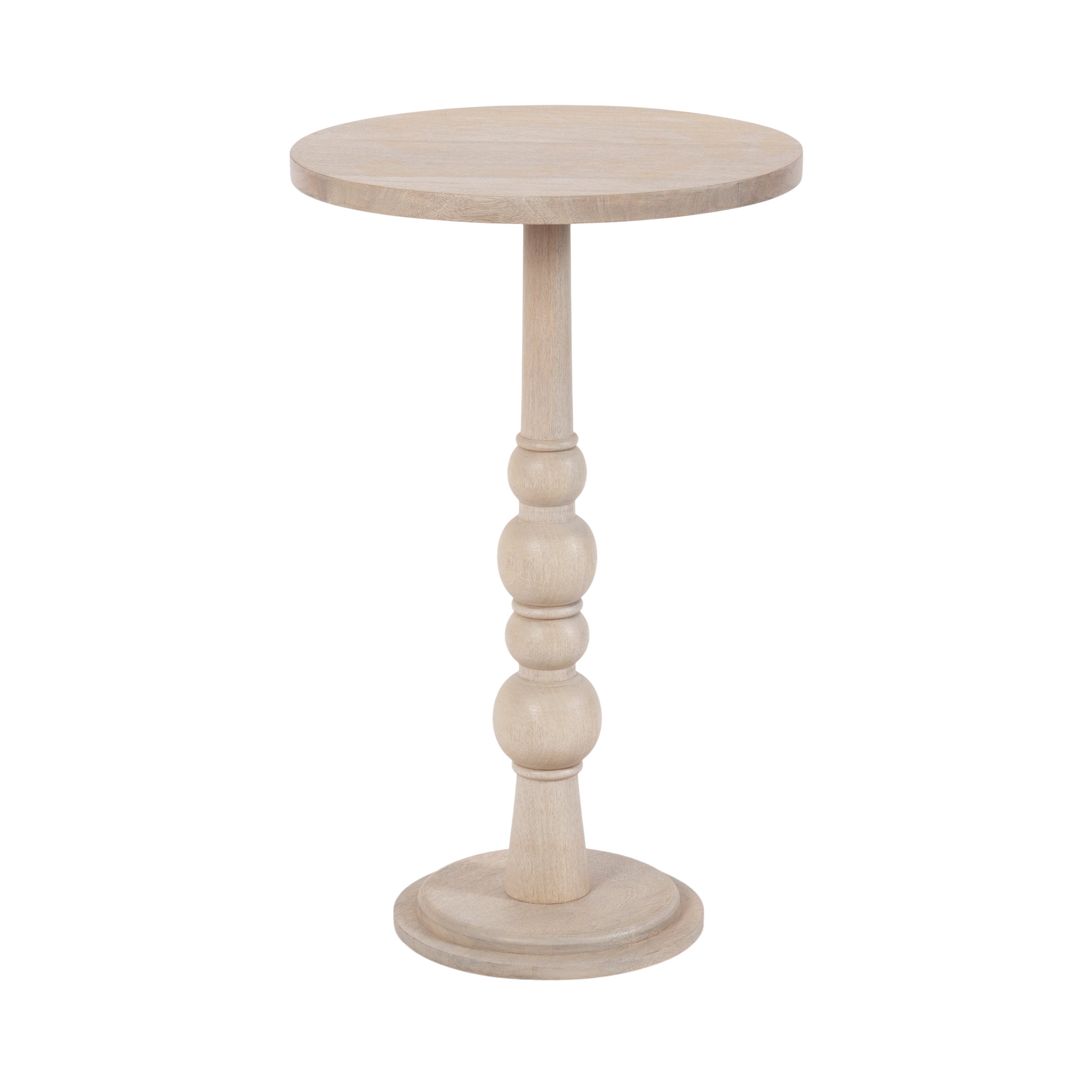 Side Table Whitewash 16x16x26 1