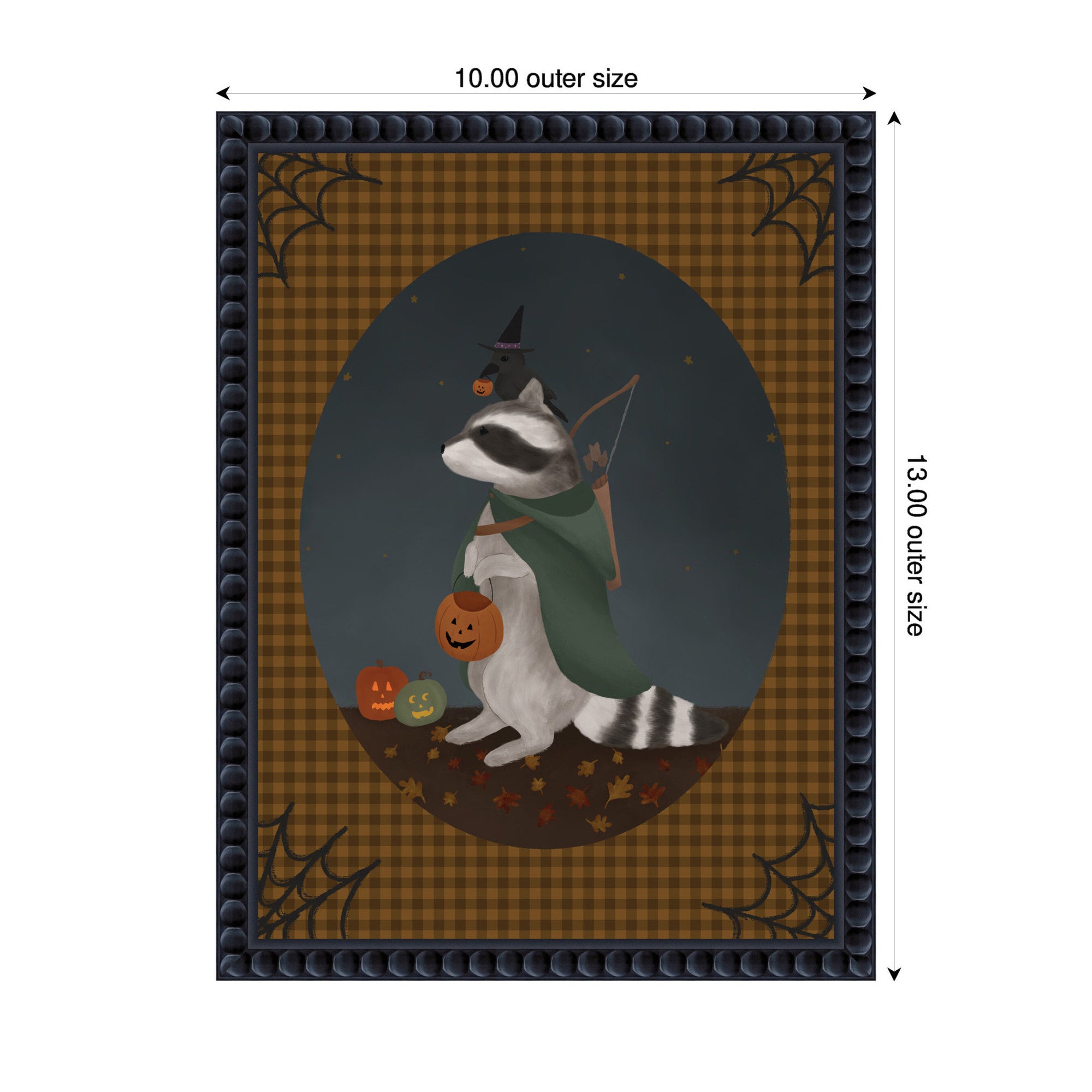 Framed Canvas 10x13 Sylvie Beaded Black 2