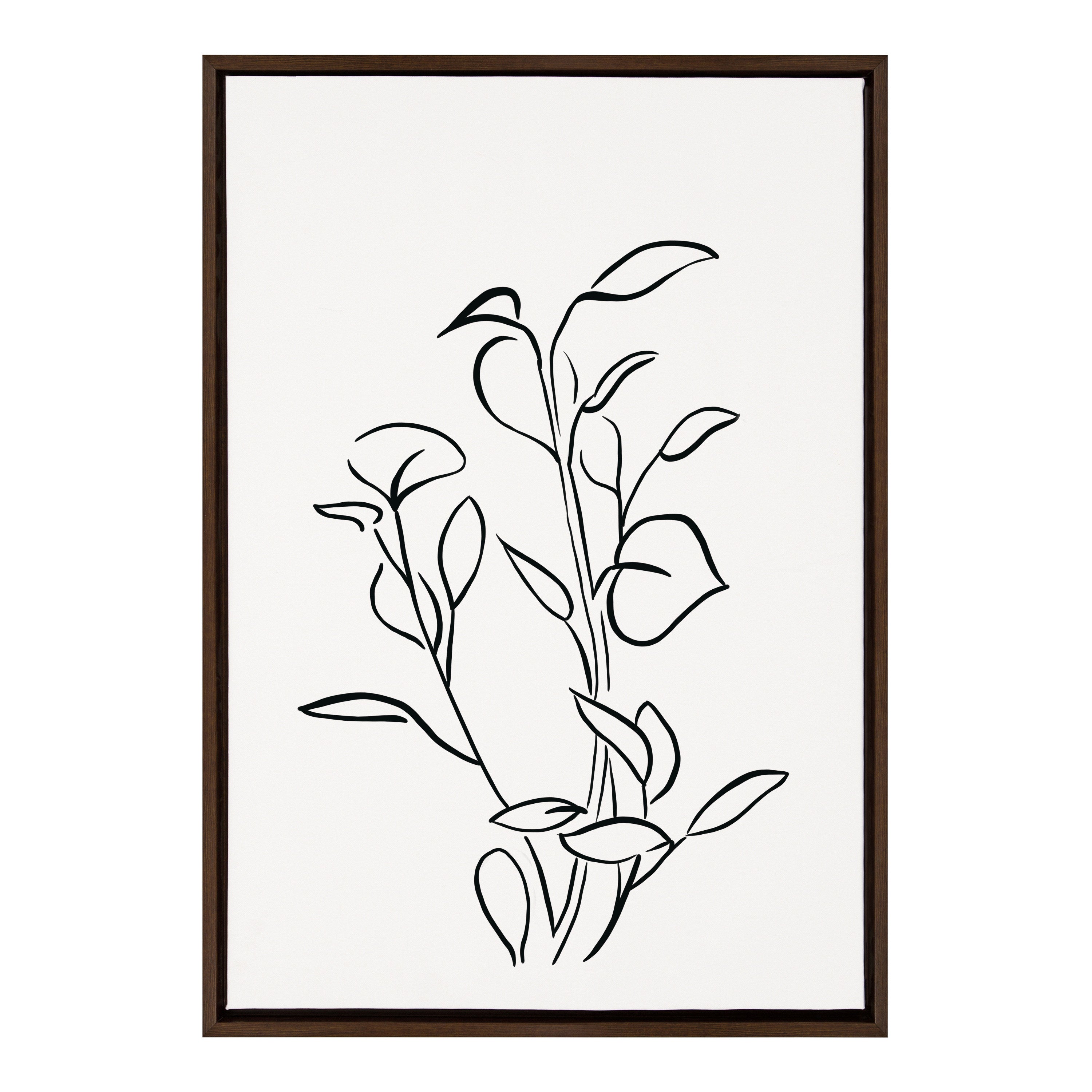 Framed Canvas Sylvie Walnut 23x33 1