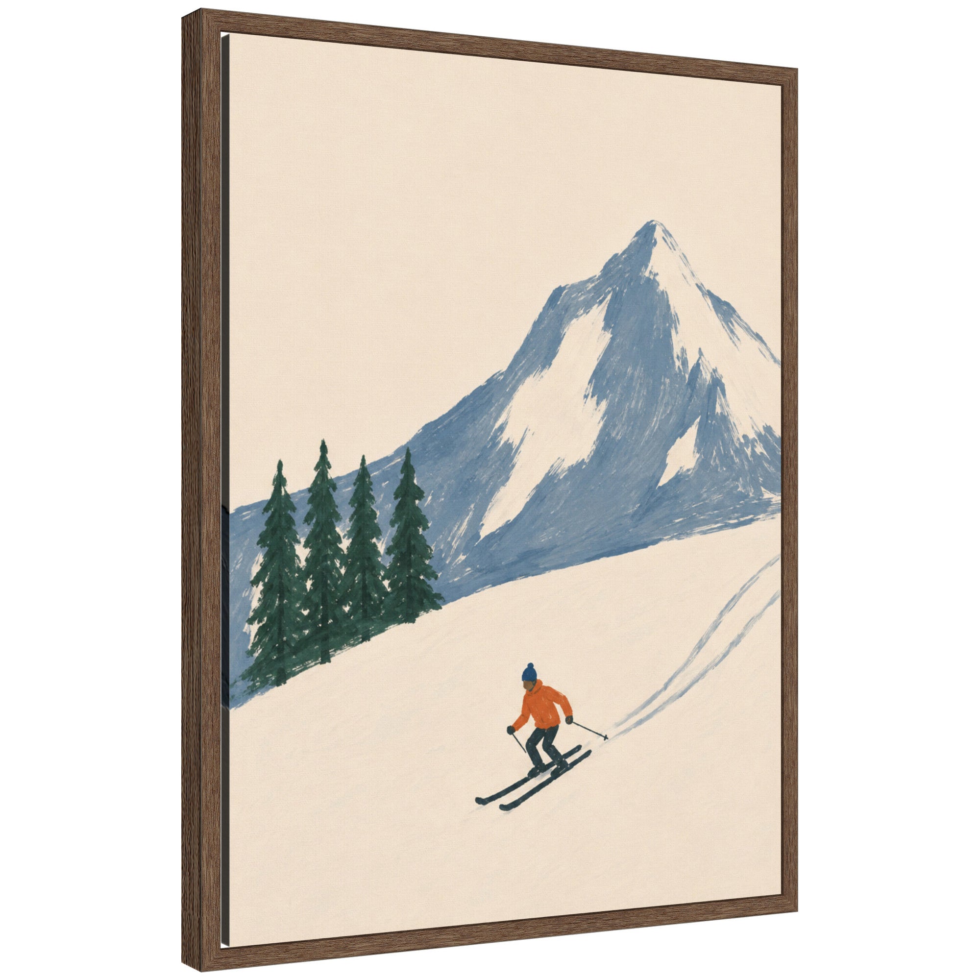 Framed Canvas Sylvie Walnut 18x24 1