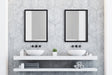 Rectangle Mirror Black 18x24 6