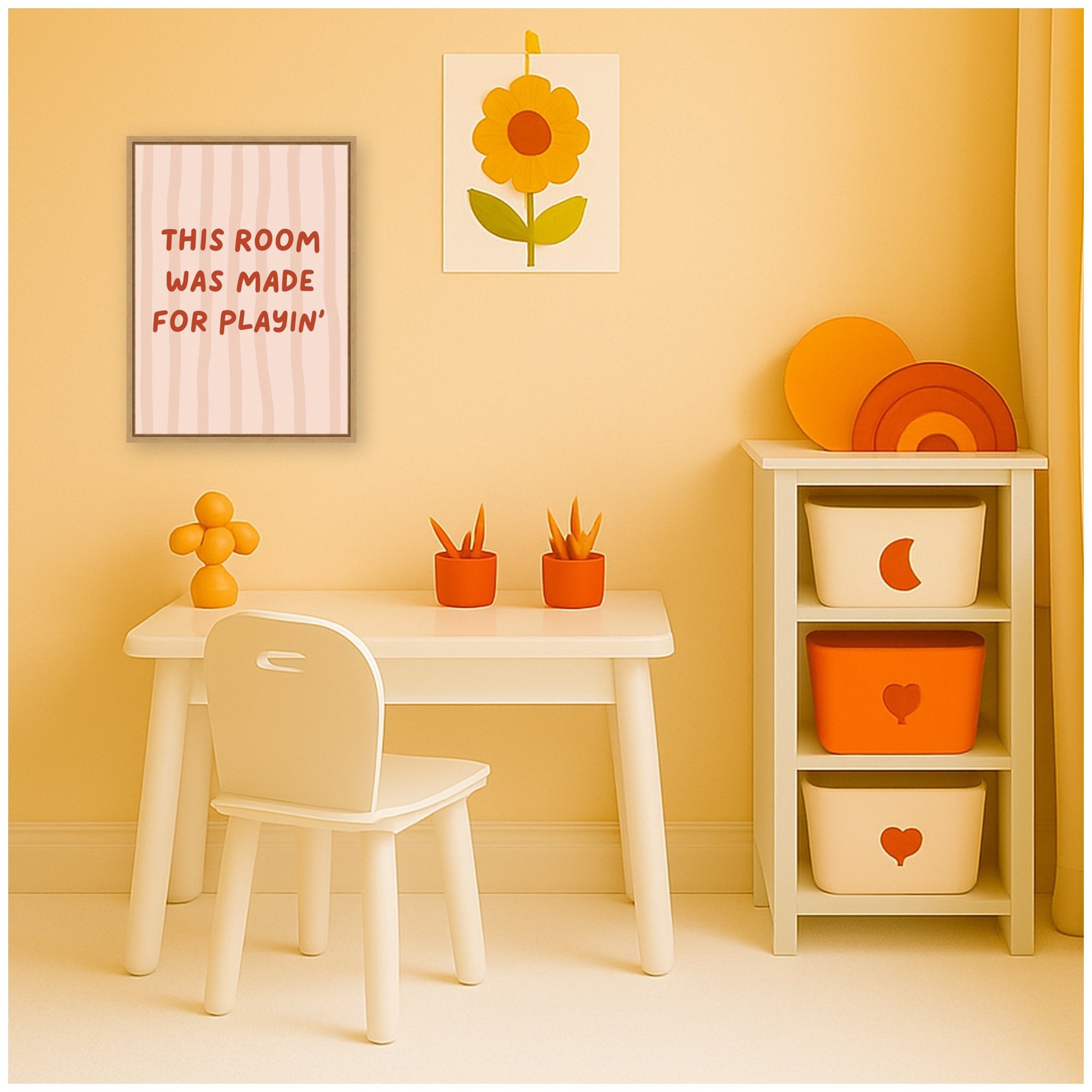 This Room Was Made For Playing by Laura Moss Framed Canvas Wall Art Print