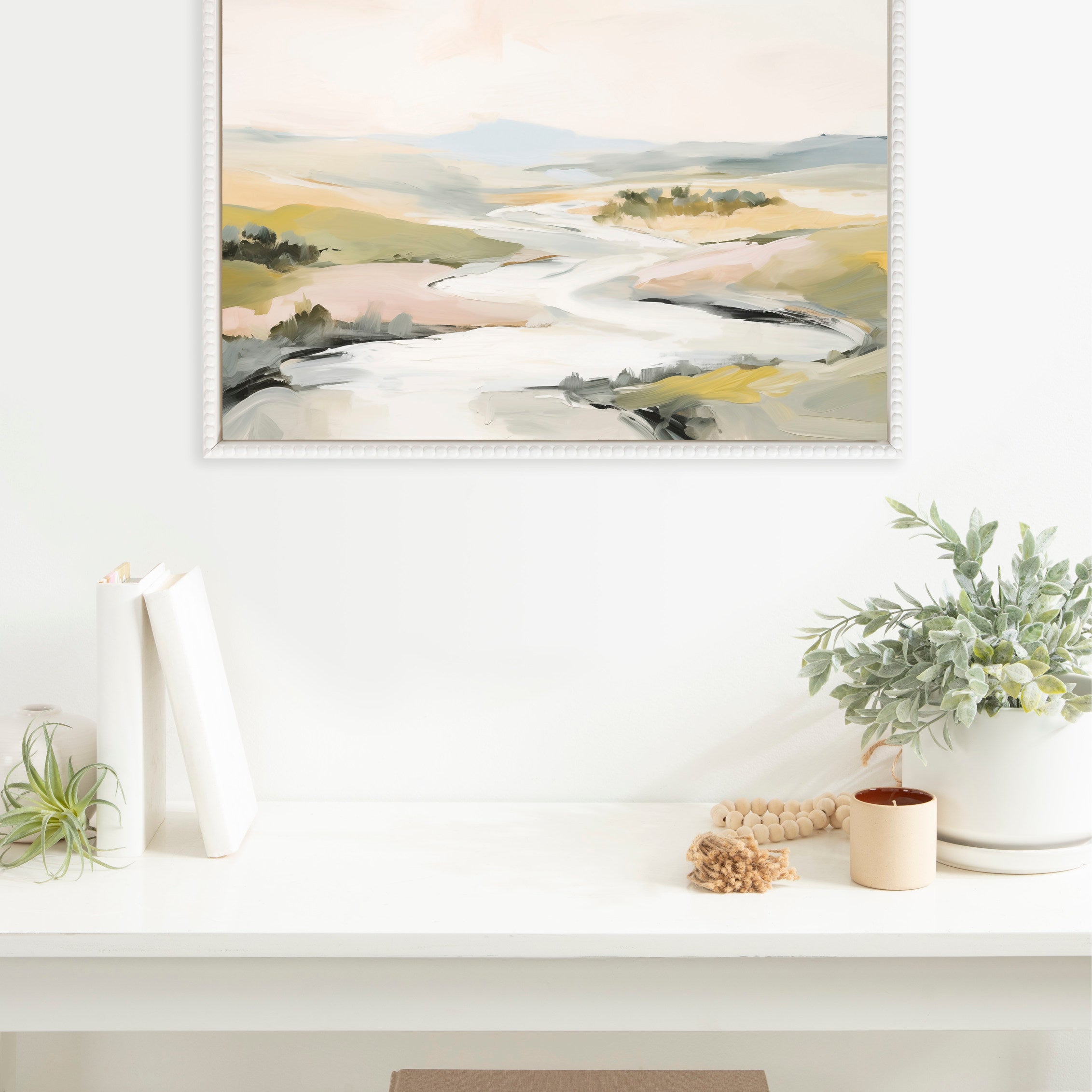 Framed Canvas 18x24 Sylvie Beaded White 5