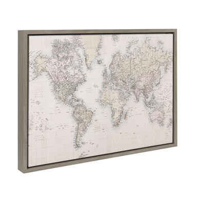 Framed Canvas Sylvie Graywash 18x24 2