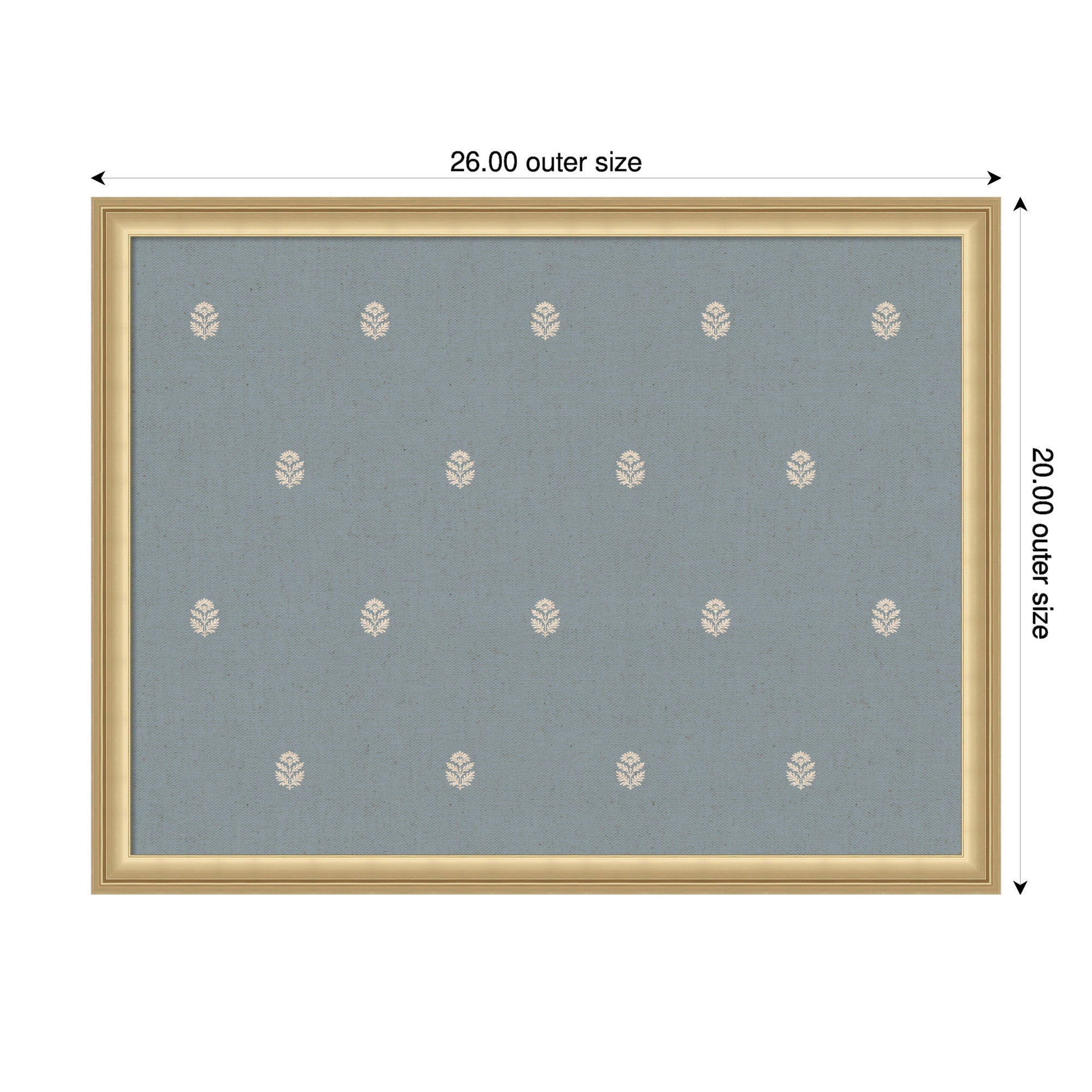 Magnetic Canvas 26x20 Florence Gold 2