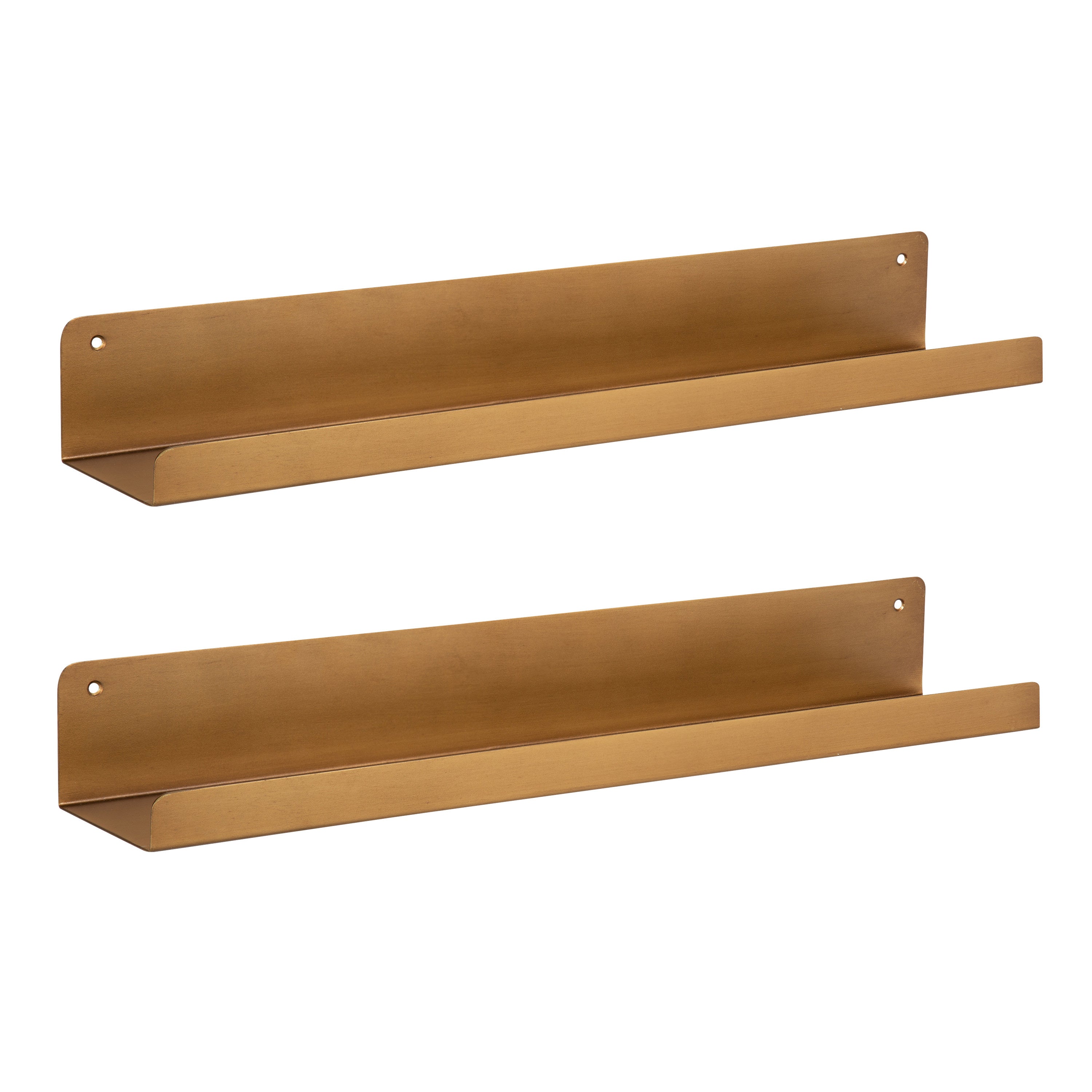 Floating Shelf 2 Piece - 24" Gold 1