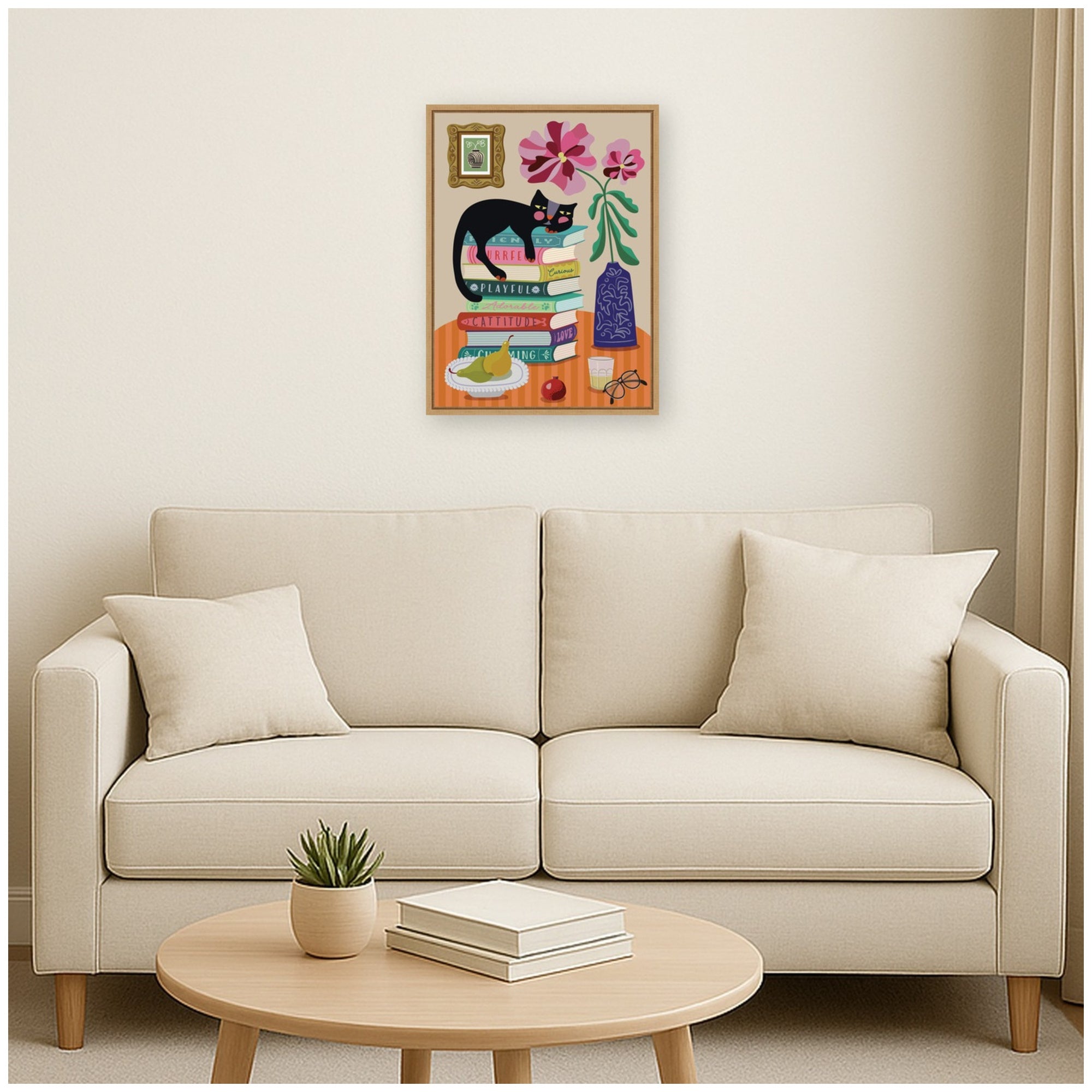 Framed Canvas 18x24 Sylvie Natural 6