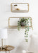 Accent Shelf Gold 2 Piece 6