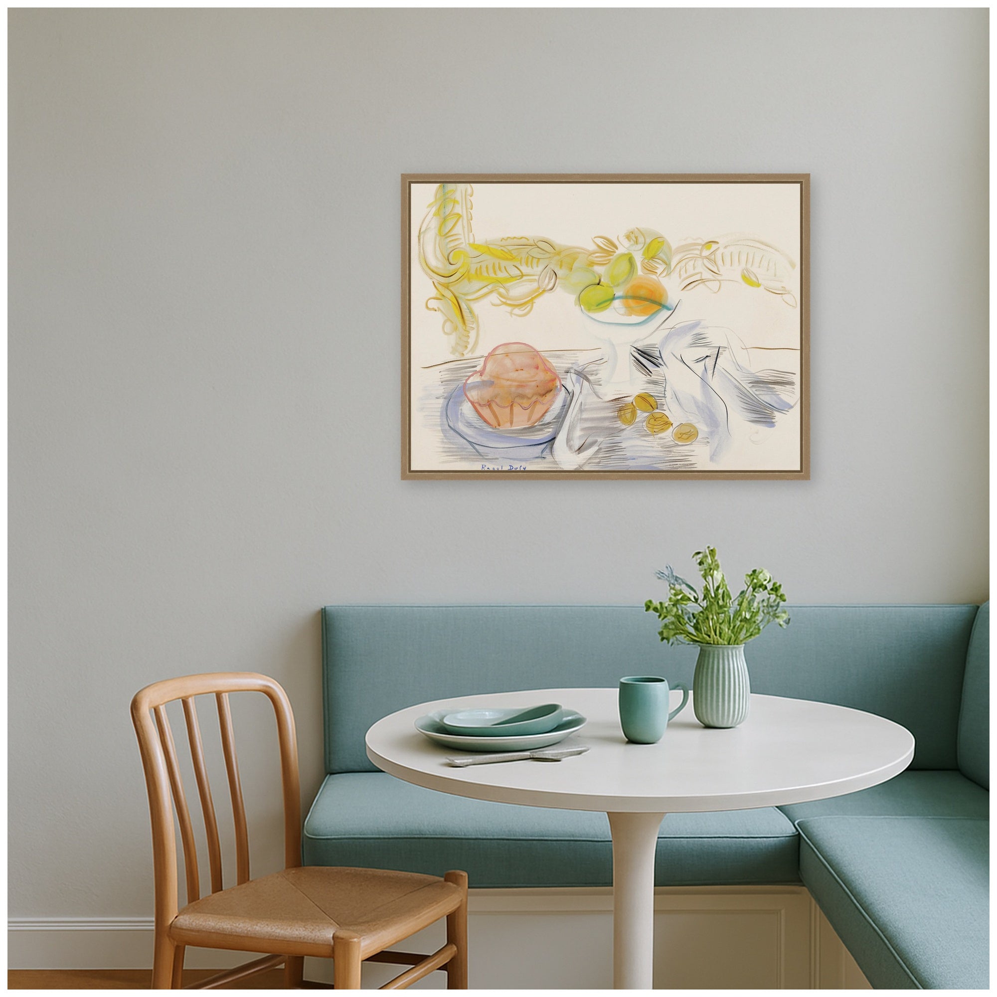Framed Canvas 24x18 Sylvie Dark Gold 5
