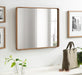 Rectangle Mirror Rustic Brown 24x30 7