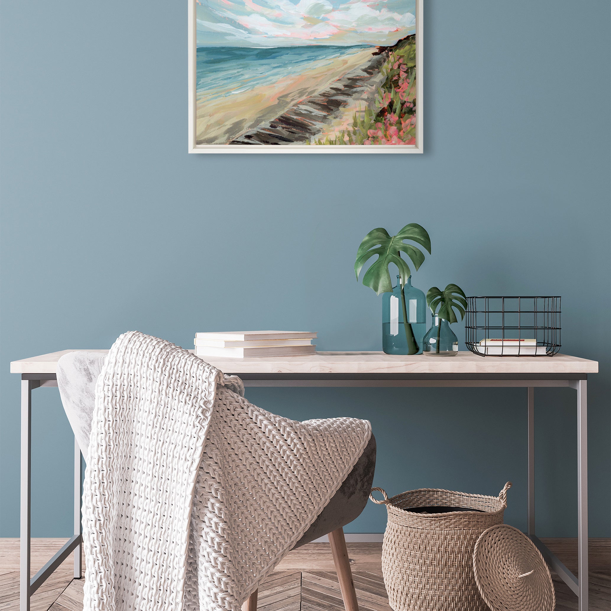 Framed Canvas 22x22 Sylvie White 5