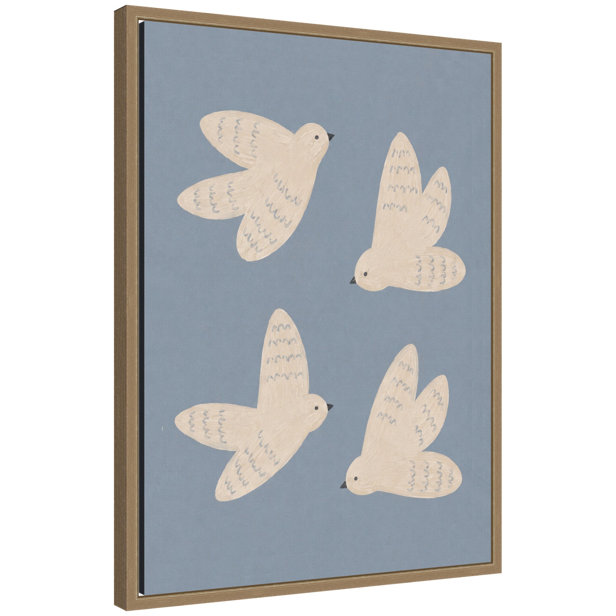 Framed Canvas 18x24 Sylvie Dark Gold 1