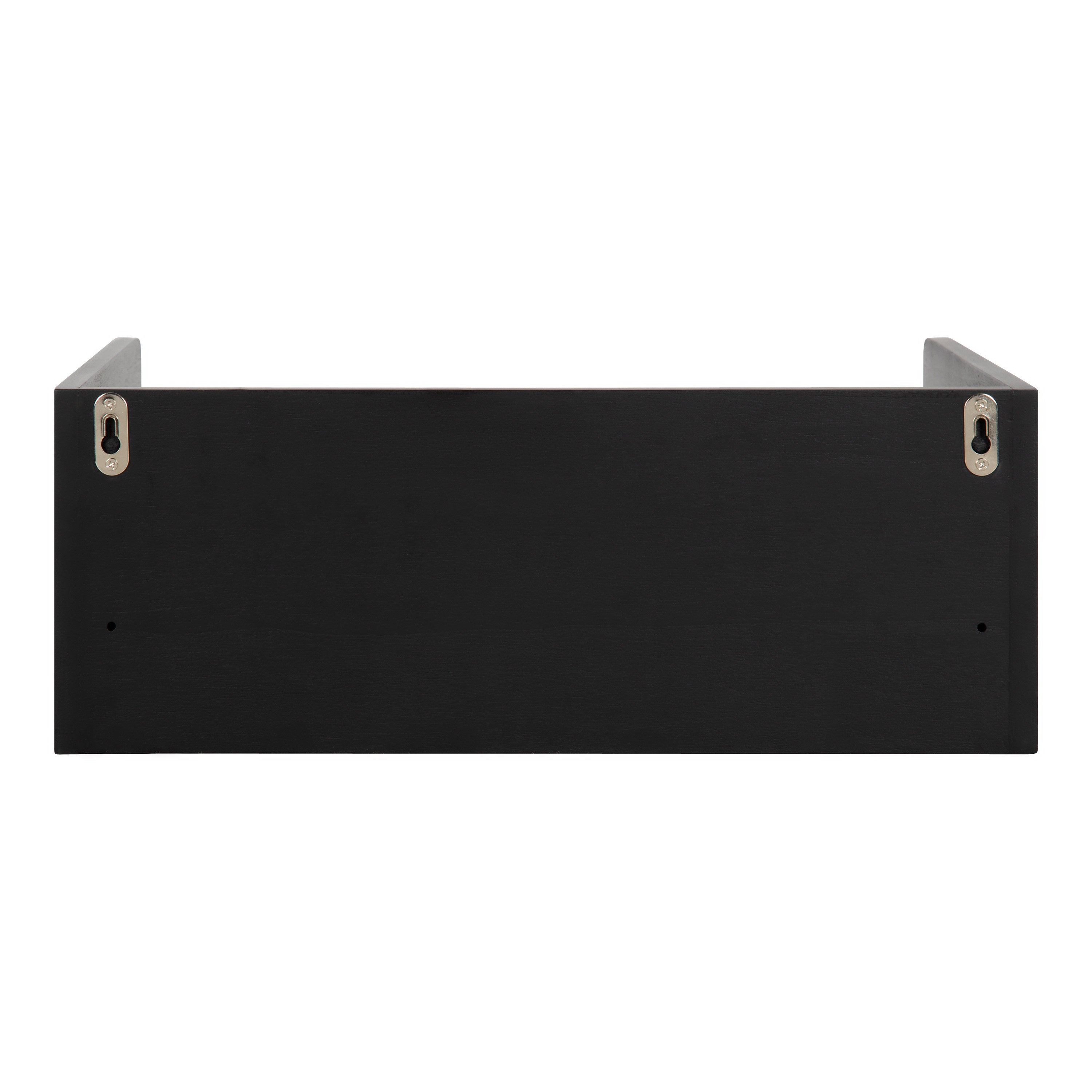 Floating Side Table Black 18x12x7 6