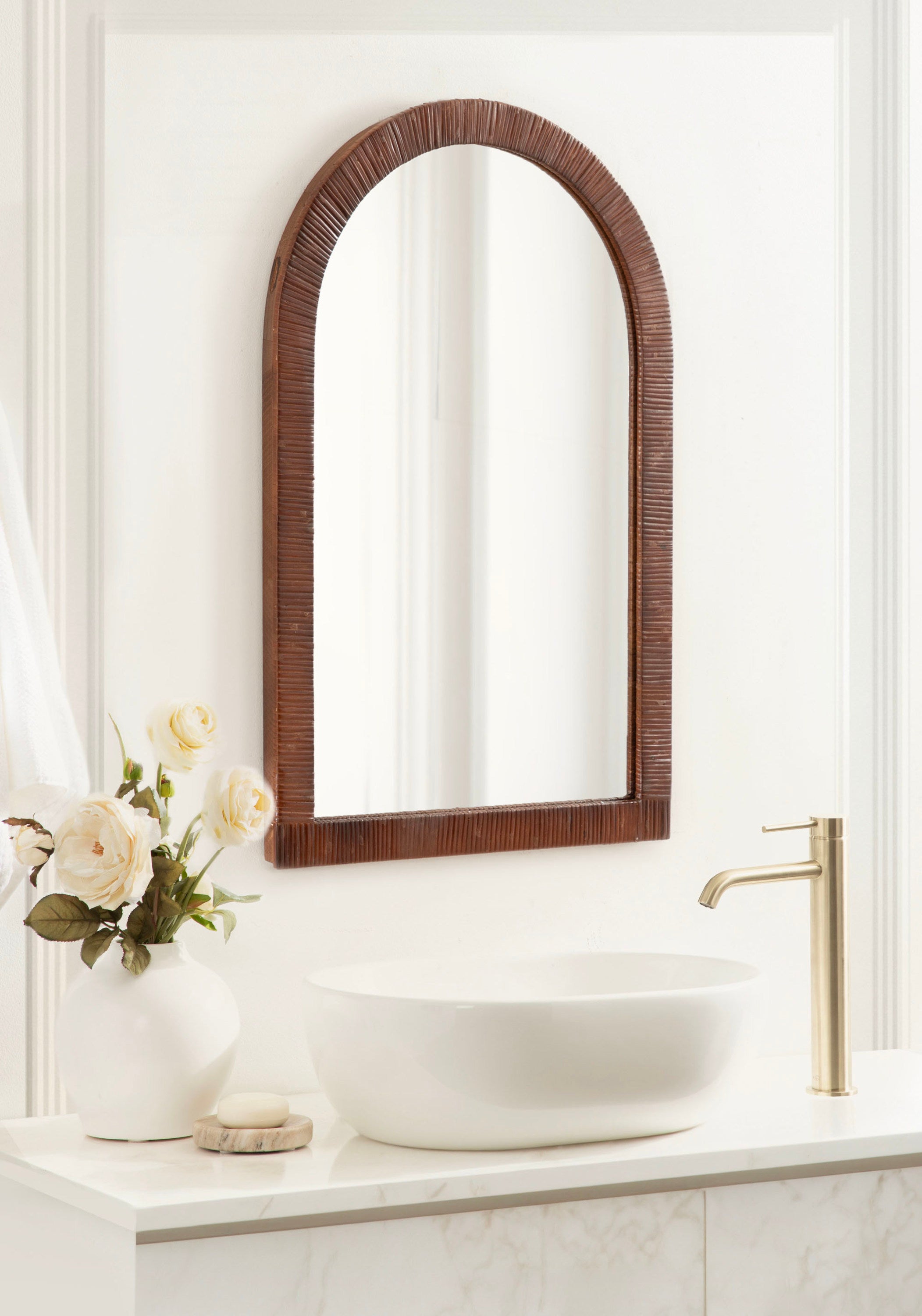 Arch Mirror 20x30 Brown 6