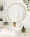 Geometric Mirror Gold 25x26 6