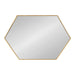 Hexagon Mirror Gold 24x36 2