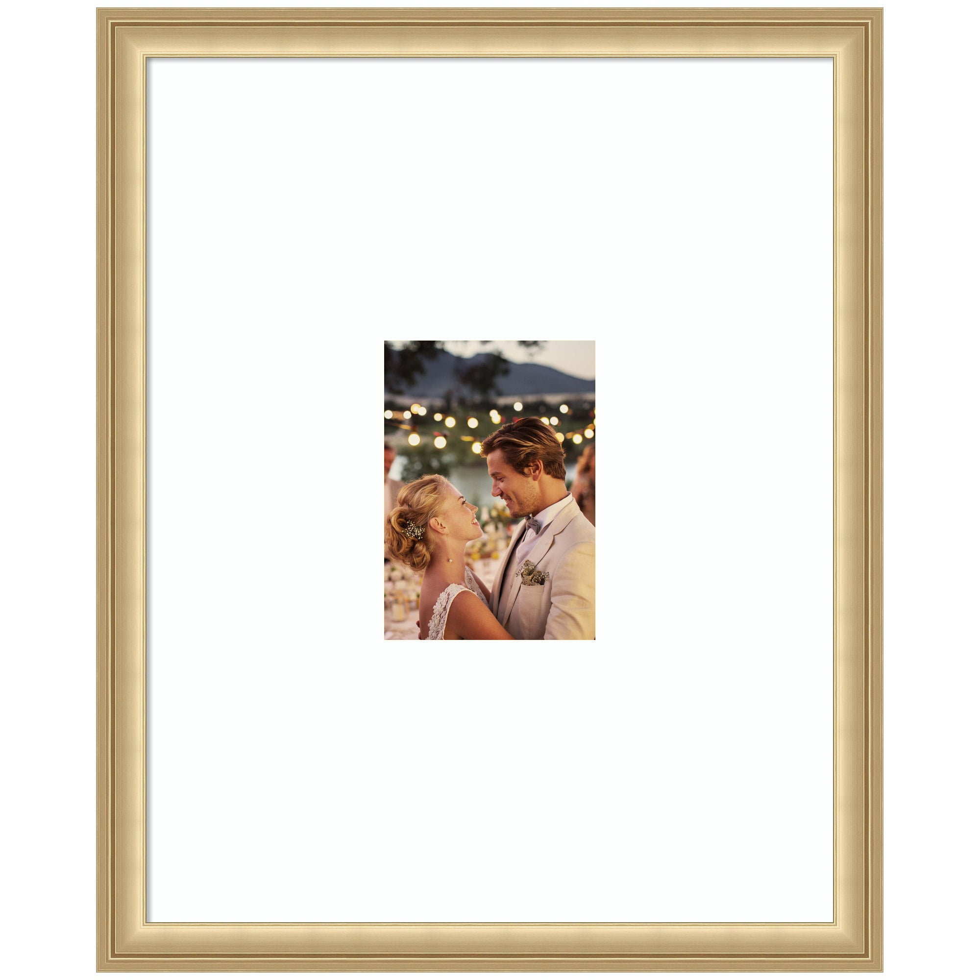 Wall Frame Florence Gold 16x20 matted to 5x7 1