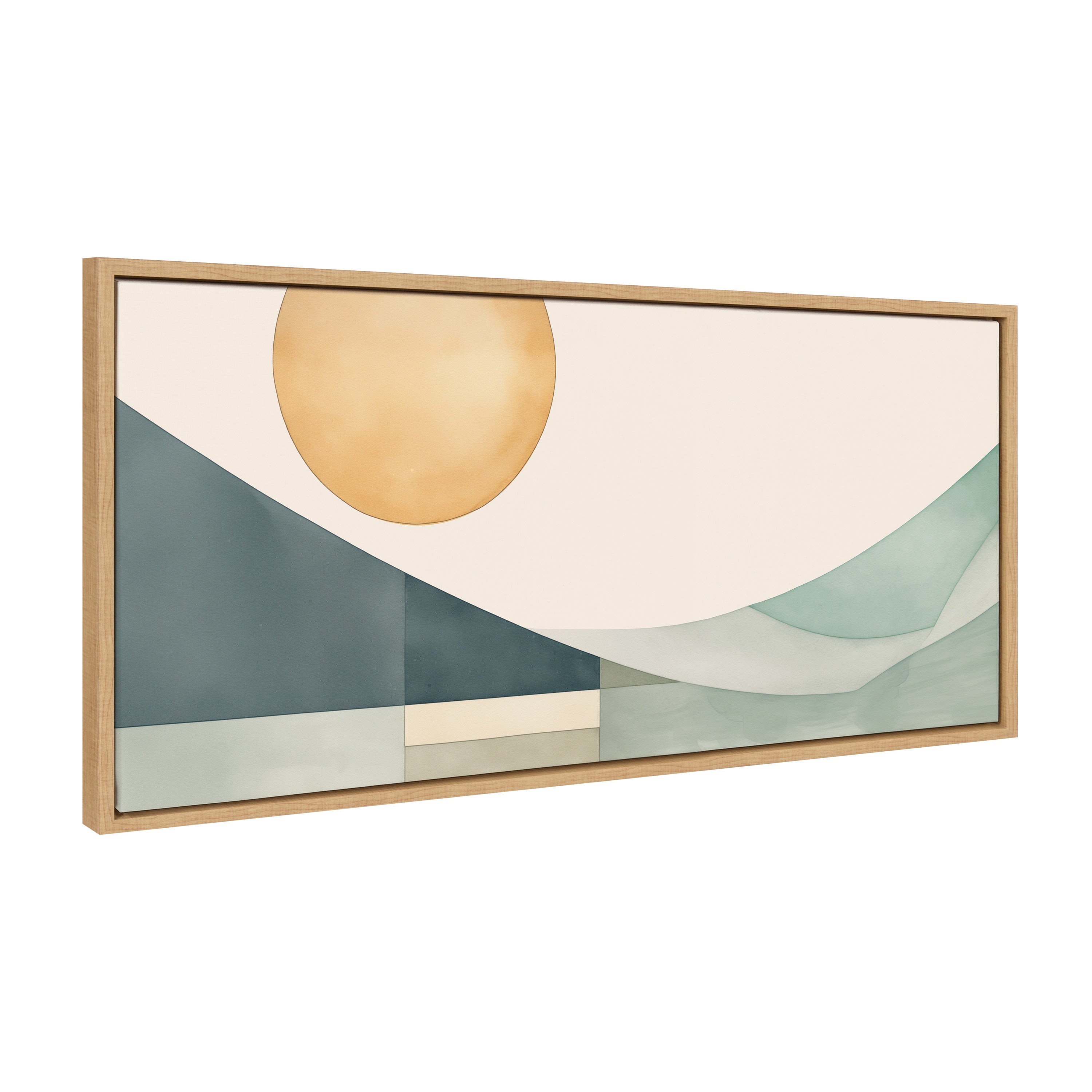 Framed Canvas 18x40 Sylvie Natural 1