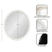 Round Mirror 28x28 White 2