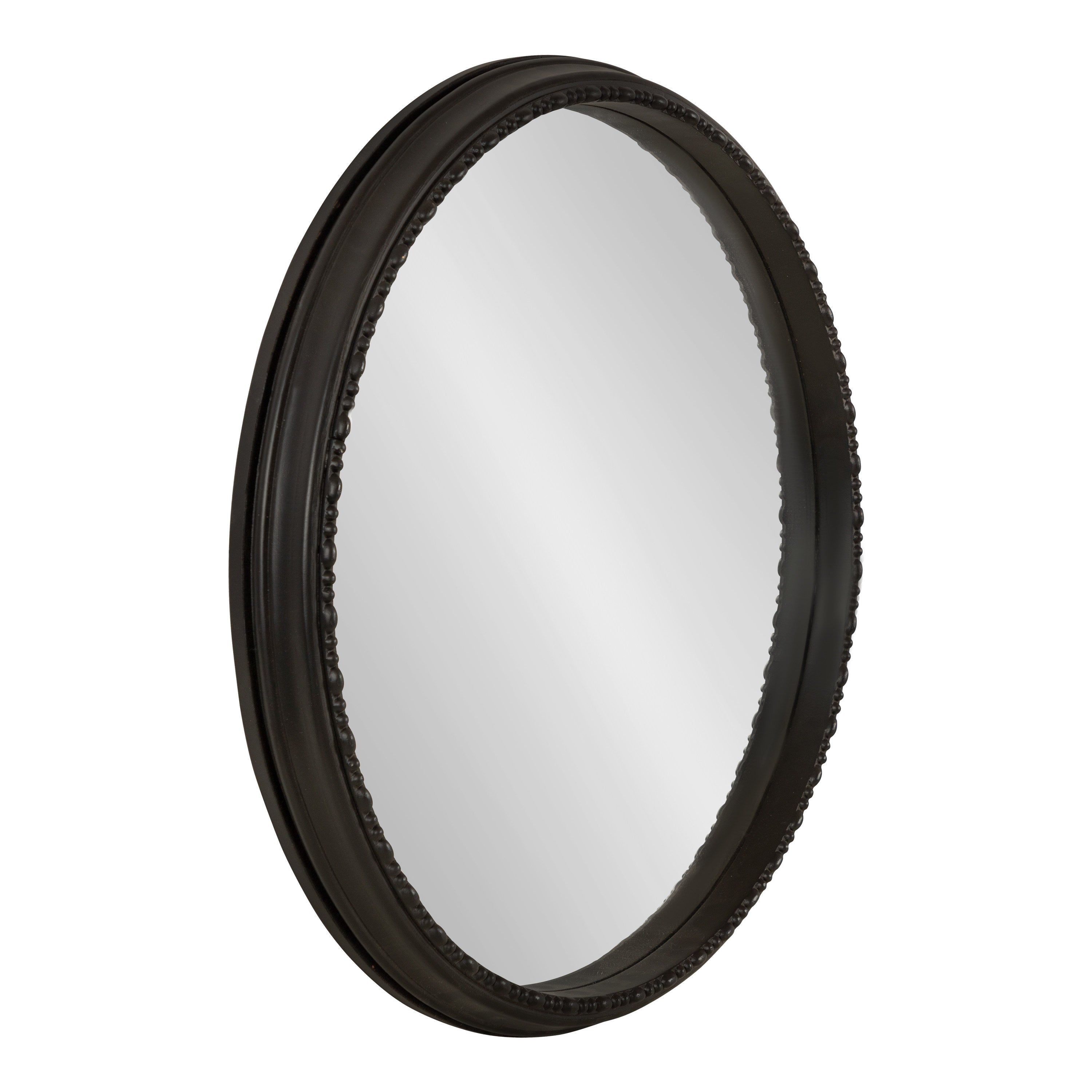 Round Mirror Black 24" Diameter 2