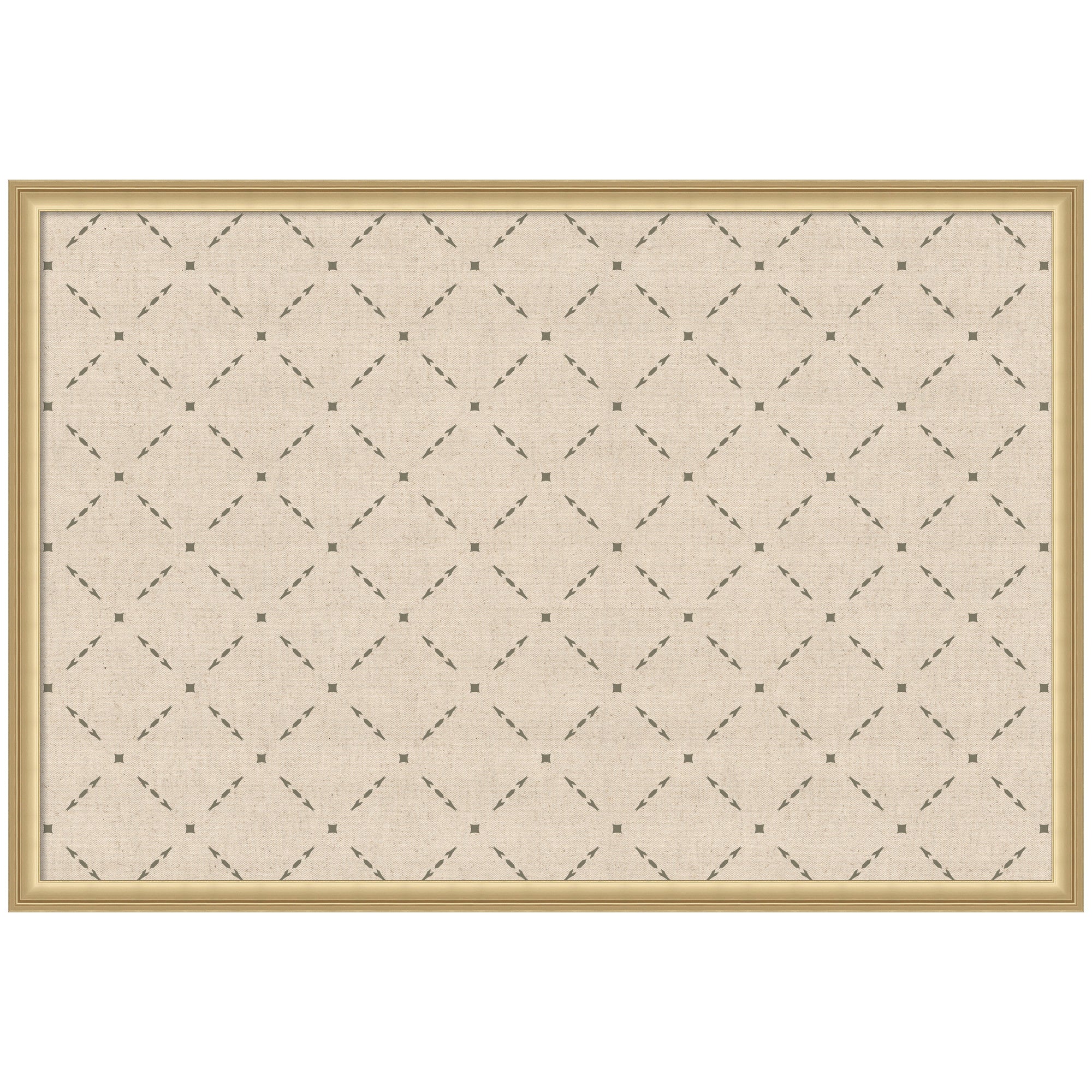 Pinboard Green Lattice Print