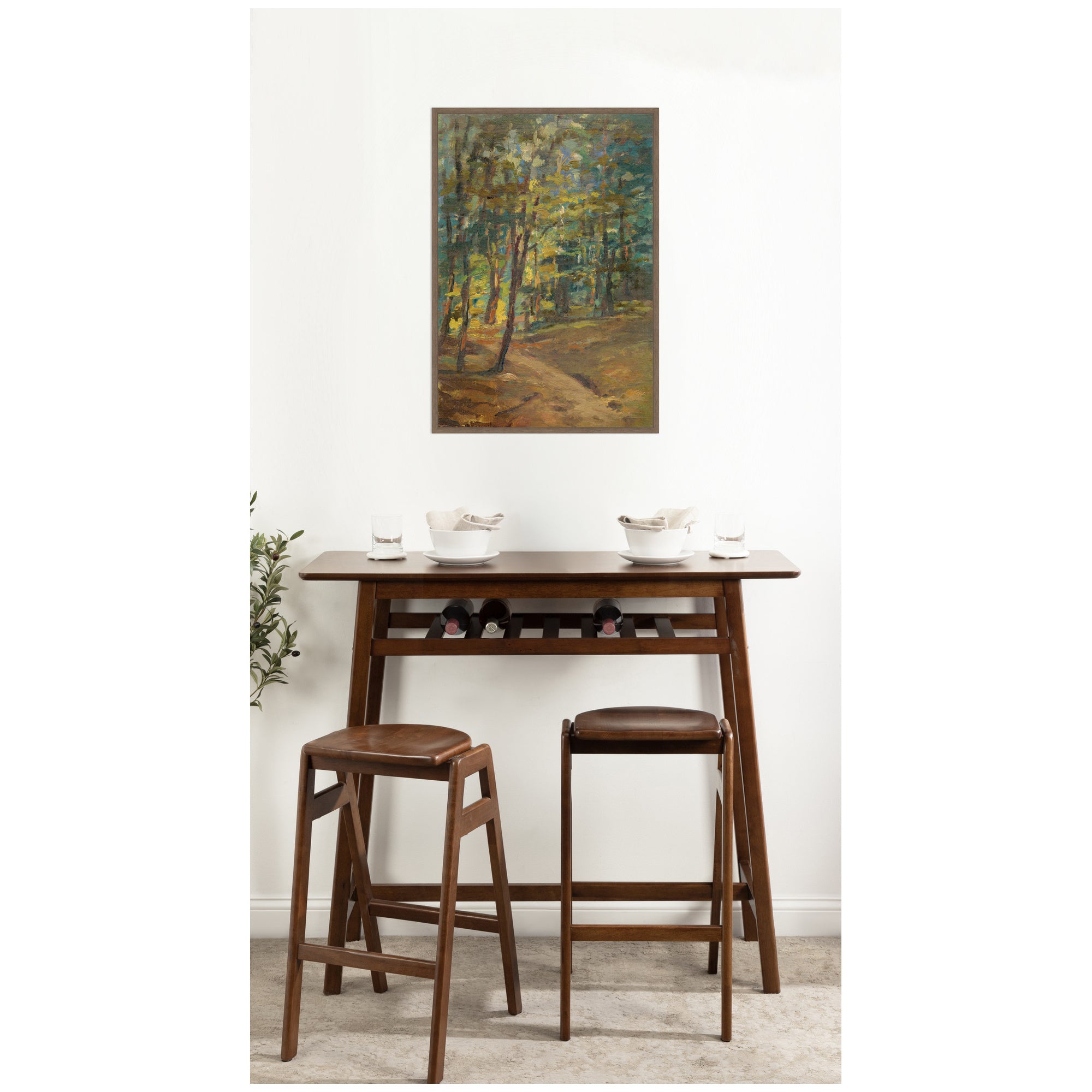 Framed Canvas 23 x 33 Sylvie Walnut 7