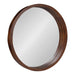 Round Mirror Dark Brown 22" Diameter 1