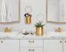 Hanging Planter Gold 2 Piece 8