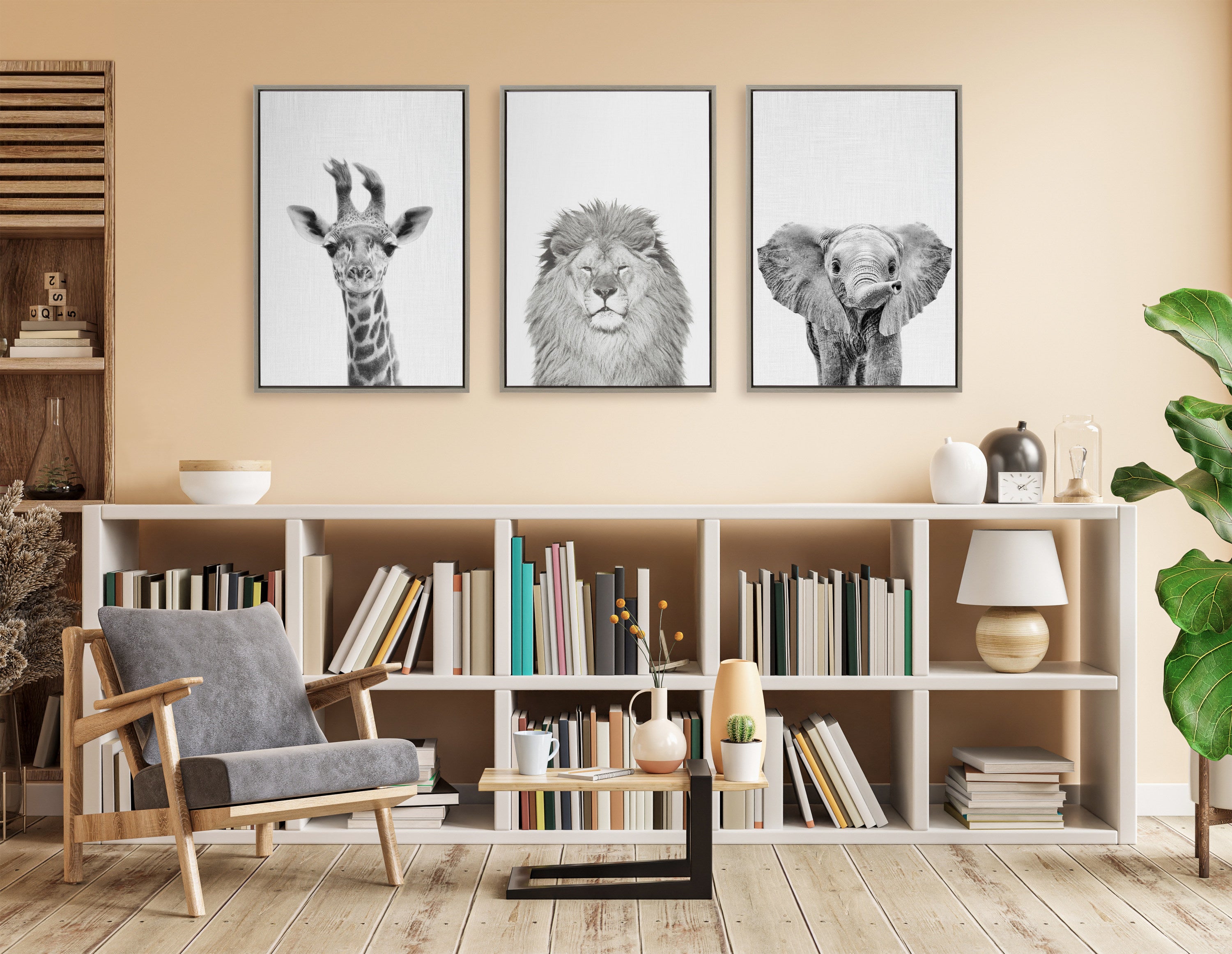 Art Set Sylvie Graywash 2 Piece Set 23x33 6