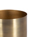 Decorative Accessory Set Walnut Brown Gold 3 Piece 5