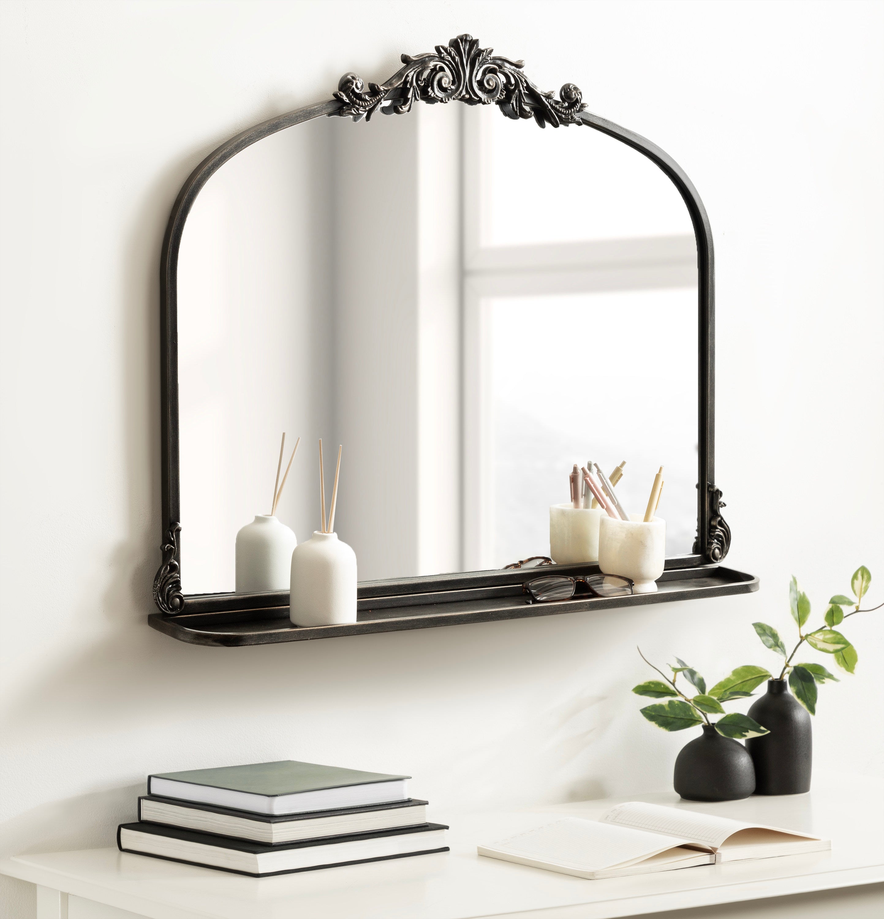 Functional Mirror Black 33x26 6