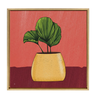 Framed Canvas Sylvie Dark Gold 22x22 1
