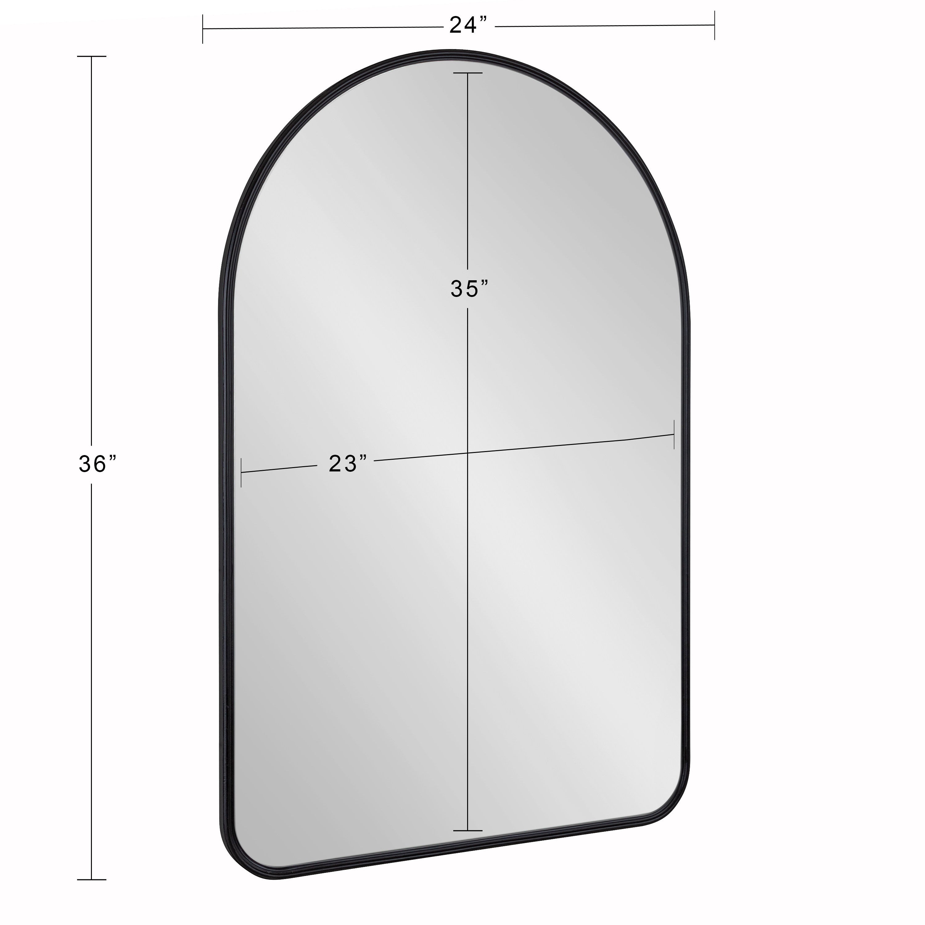 Arch Mirror Black 24x36 5