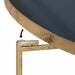 Coffee Table Navy Blue Gold 28.25x28.25x19 5