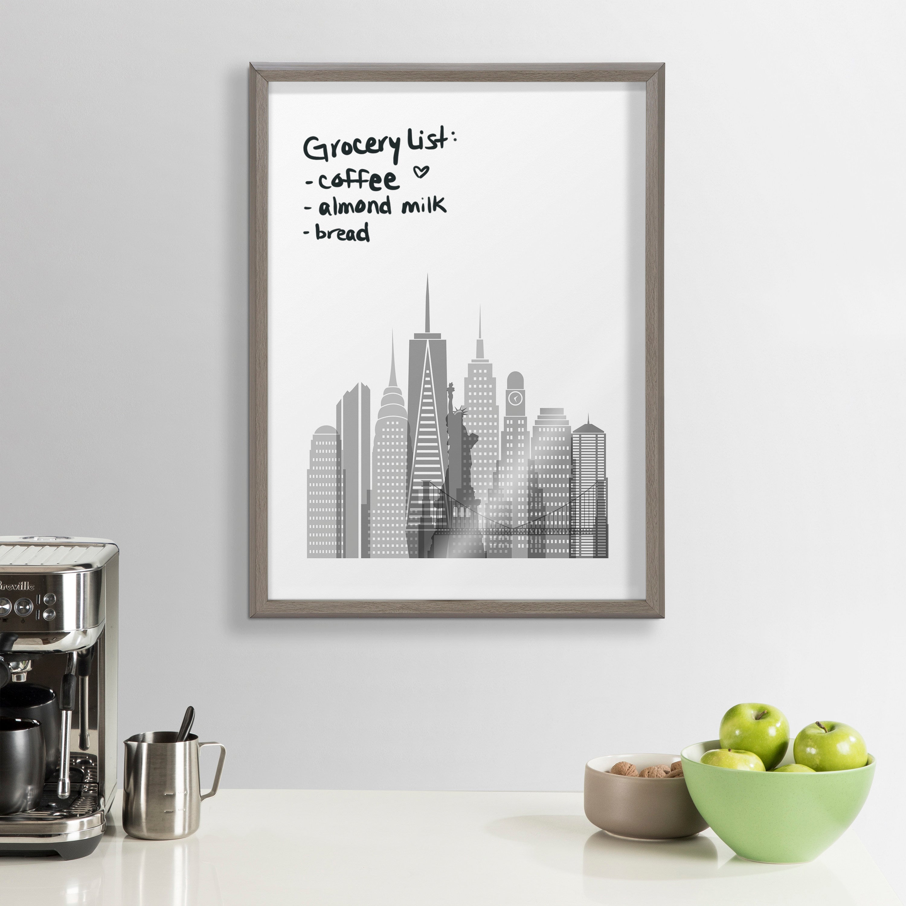 Blake New York Cityscape Framed Printed Glass by Jake Goossen