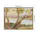 Framed Canvas 42x32 Sylvie Walnut 2