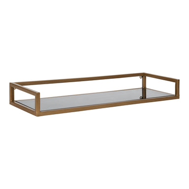Floating Shelf 24x8x3 Gold Black 1