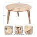 Coffee Table Natural Beige 30x30x19 2