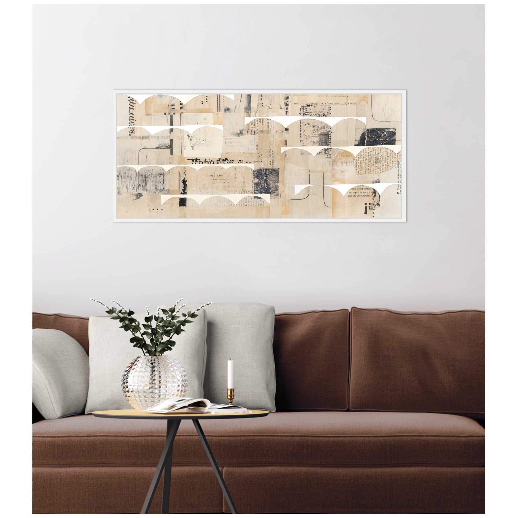 Revolved Half Moon Panel by Felicia Dadak Framed Canvas Wall Art Print